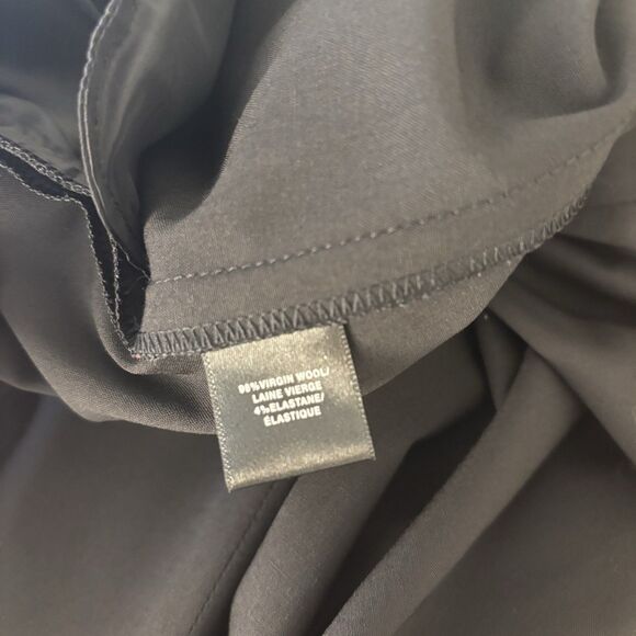 Lafayette 148 Dress Pants Womens 10 Black Irving Straight Leg Corpcore Business - Picture 11 of 11